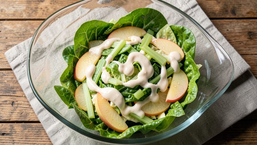 Apple Slaw Salad Recipe: Crunchy Apple-Celery Bite with Tangy Dressing