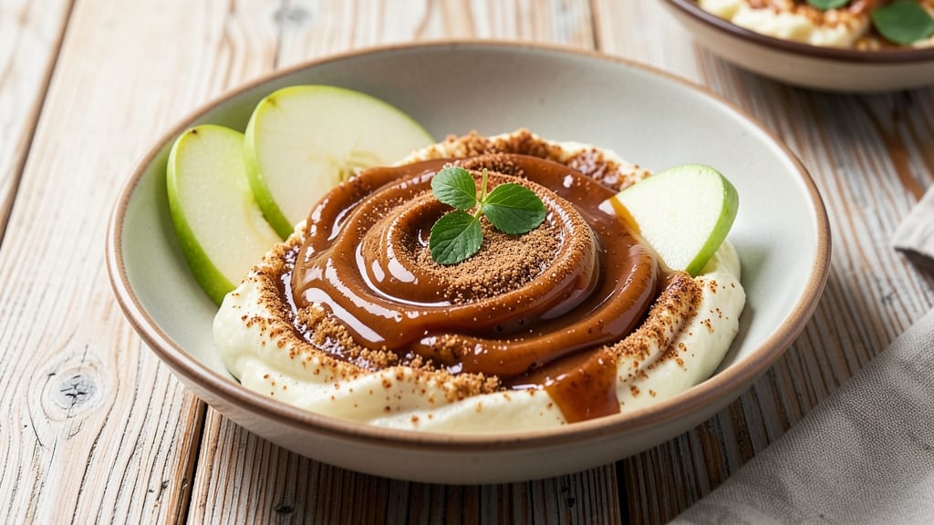Domino's Apple Dip Recipe: Warm Spice Streusel Crunch Over Tart Apple Filling
