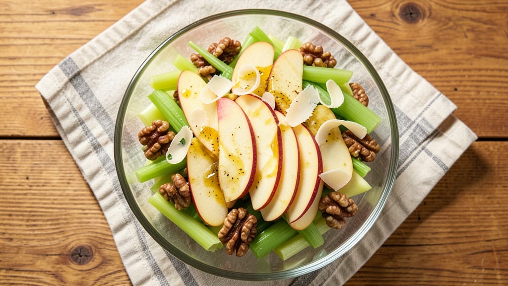 Apple Celery Walnut Salad Recipe: Crunchy Sweet-Savory Bite in 15 Minutes