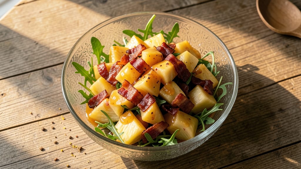 Hot Pineapple Salad Recipe: Tropical Heat With Crispy Bacon Bits