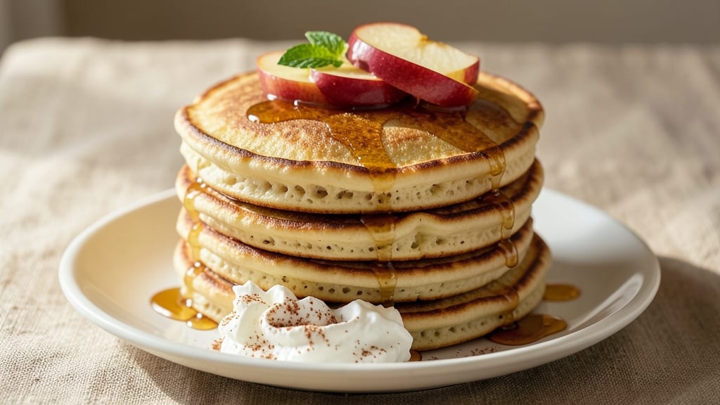 Dinah's Apple Pancakes Recipe: Fluffy Stacks With Caramelized Apple Bits