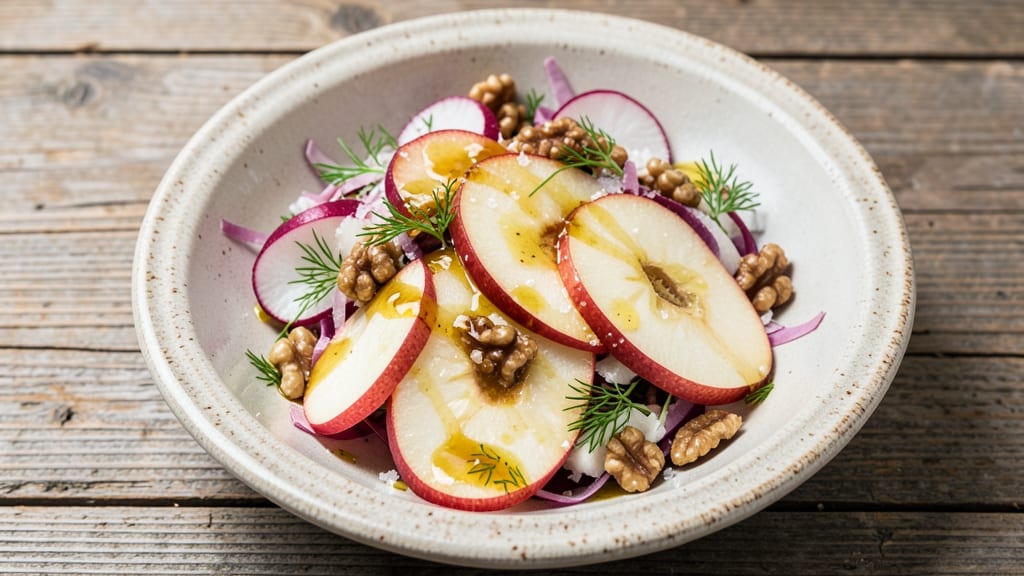 Apple Radish Salad Recipe: Crunchy Sweet and Peppery Bite-Sized Bliss