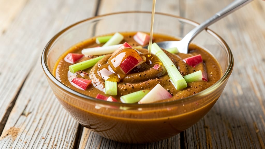 Sweet Apple Dressing Recipe: Crunchy Celery and Warm Spice Harmony