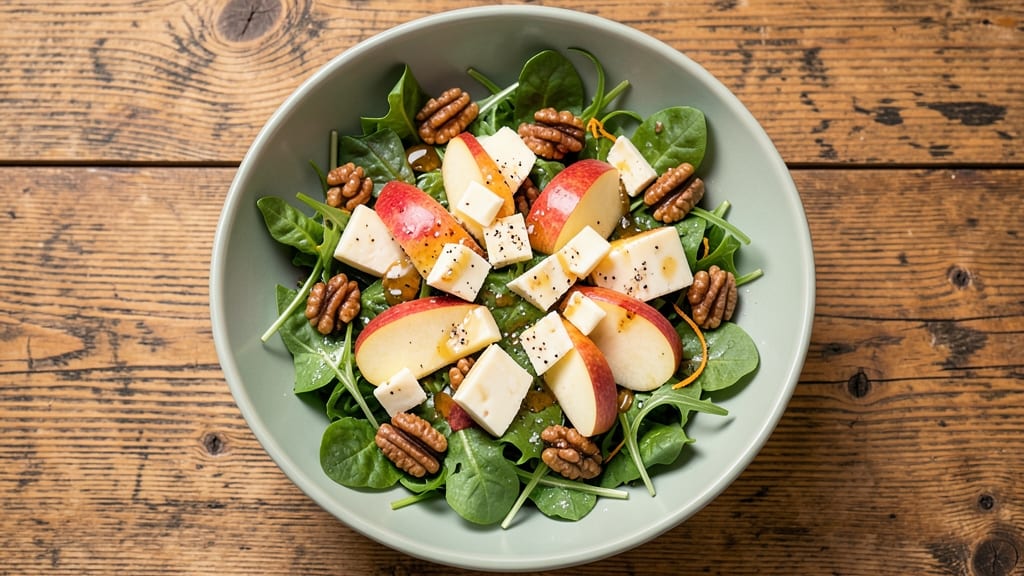 Apple and Cheese Salad Recipe: Sharp Cheddar and Honey-Glazed Apple Crunch