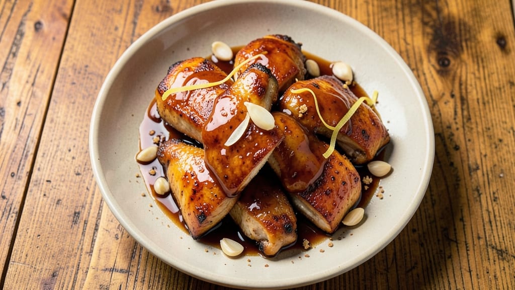 Chicken With Pineapple Juice, Brown Sugar, and Soy Sauce Recipe: Caramelized Glaze That Sticks to Every Bite