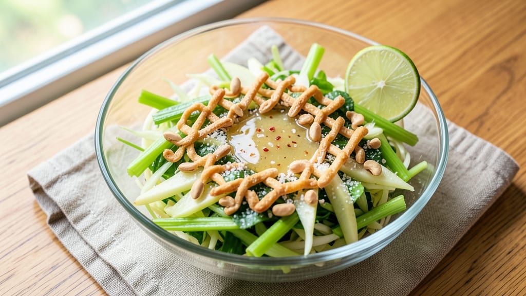 Thai Green Apple Salad Recipe: Crispy Celery Crunch Meets Tangy Lime Zing