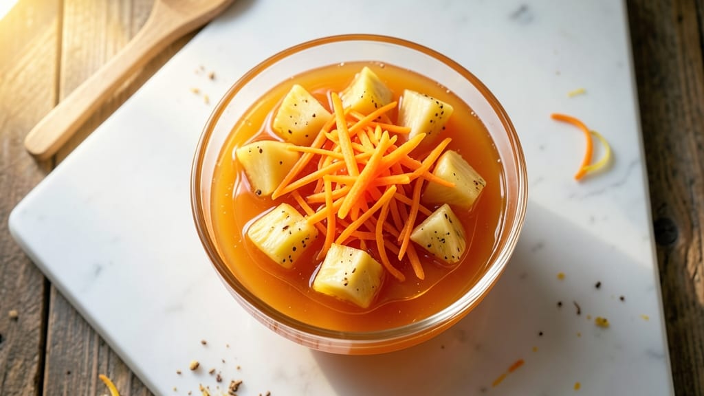 Carrot Pineapple Jello Salad Recipe: Tropical Layers With Citrus-Kissed Crunch