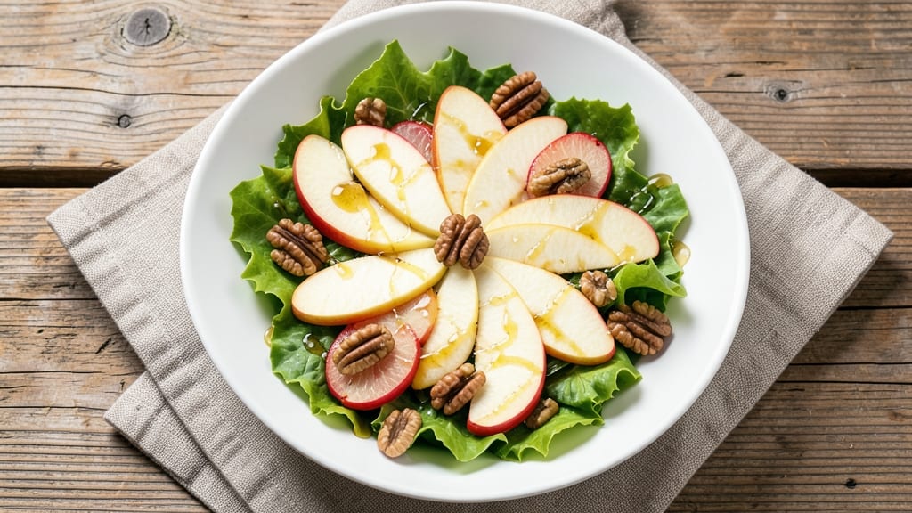 Apple Lettuce Walnut Salad Recipe: Crisp Walnuts and Sweet-Tart Apple Harmony