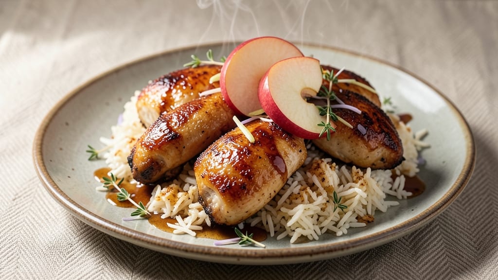 Apple Chicken Rice Recipe: Sweet-Tangy Glaze That Sticks to Every Grain