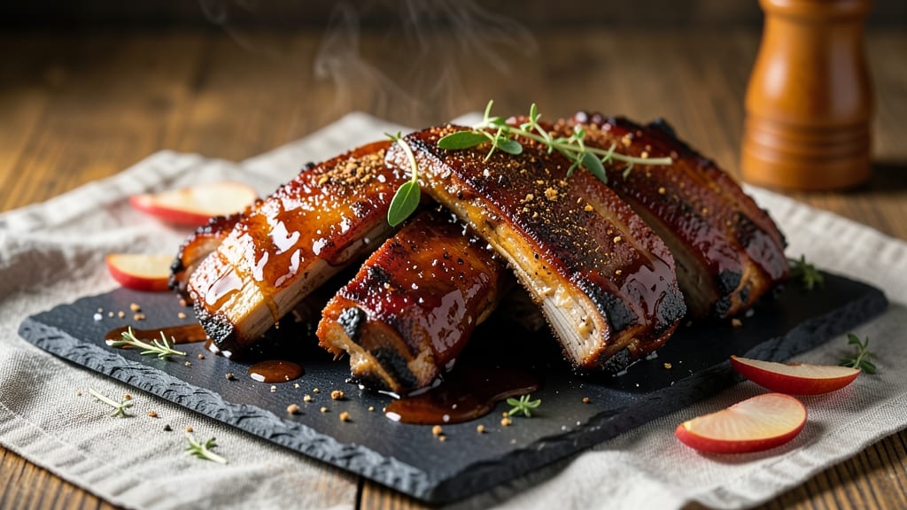 Candy Apple Glazed Ribs Recipe: Sticky-Sweet Caramel Crunch on Fall-Off-Bones Meat