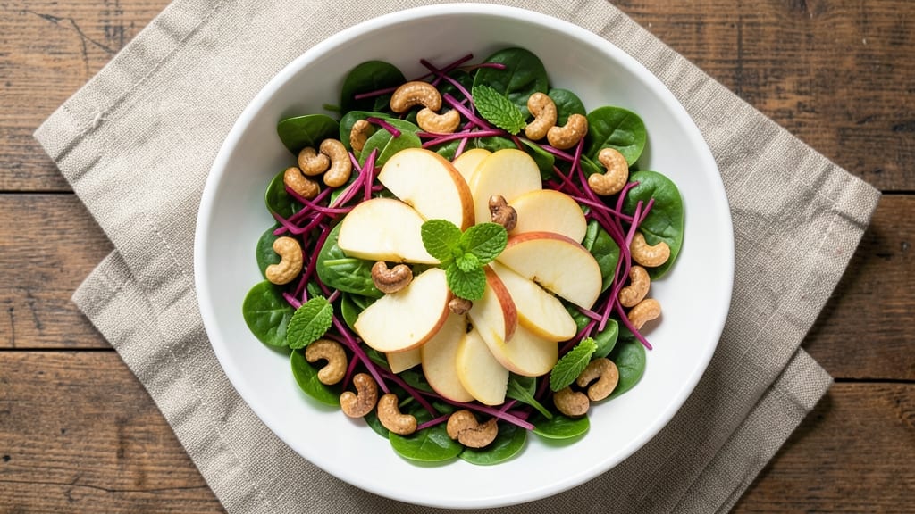 Apple Cashew Salad Recipe: Crunchy Nutty Bite Meets Tangy Dressing