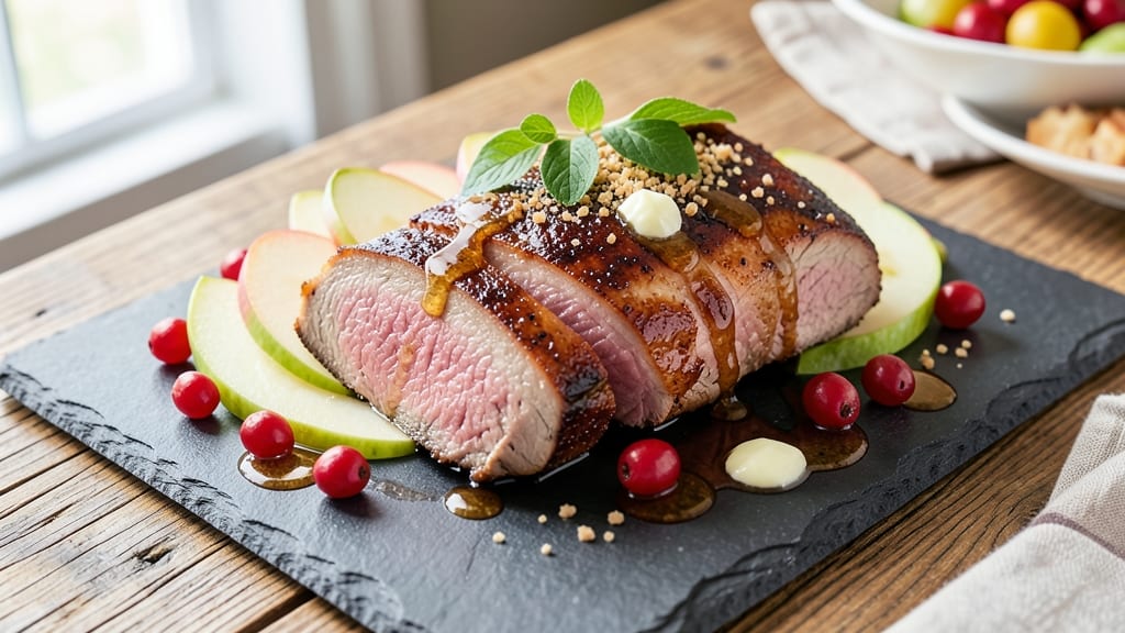 Apple Cranberry Pork Loin Recipe: Sweet-Tart Glaze That Caramelizes to Sticky Perfection